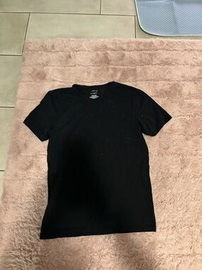 Apt. 9 Black Short Sleeve Crew Neck Tee